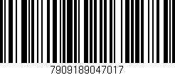 Código de barras (EAN, GTIN, SKU, ISBN): '7909189047017'
