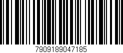 Código de barras (EAN, GTIN, SKU, ISBN): '7909189047185'