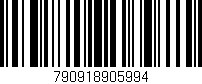 Código de barras (EAN, GTIN, SKU, ISBN): '790918905994'