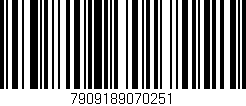 Código de barras (EAN, GTIN, SKU, ISBN): '7909189070251'