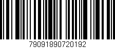 Código de barras (EAN, GTIN, SKU, ISBN): '79091890720192'