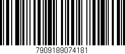 Código de barras (EAN, GTIN, SKU, ISBN): '7909189074181'