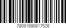 Código de barras (EAN, GTIN, SKU, ISBN): '79091890817526'