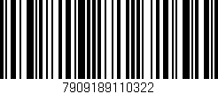 Código de barras (EAN, GTIN, SKU, ISBN): '7909189110322'