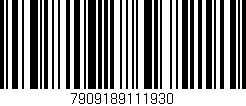 Código de barras (EAN, GTIN, SKU, ISBN): '7909189111930'
