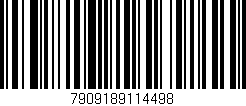 Código de barras (EAN, GTIN, SKU, ISBN): '7909189114498'