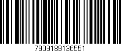 Código de barras (EAN, GTIN, SKU, ISBN): '7909189136551'
