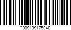 Código de barras (EAN, GTIN, SKU, ISBN): '7909189175840'