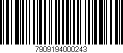 Código de barras (EAN, GTIN, SKU, ISBN): '7909194000243'