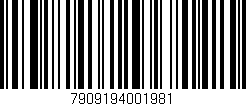Código de barras (EAN, GTIN, SKU, ISBN): '7909194001981'