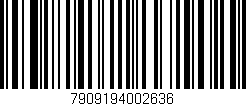 Código de barras (EAN, GTIN, SKU, ISBN): '7909194002636'