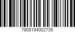 Código de barras (EAN, GTIN, SKU, ISBN): '7909194002735'