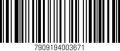 Código de barras (EAN, GTIN, SKU, ISBN): '7909194003671'