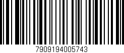 Código de barras (EAN, GTIN, SKU, ISBN): '7909194005743'