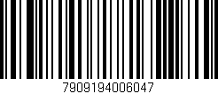 Código de barras (EAN, GTIN, SKU, ISBN): '7909194006047'