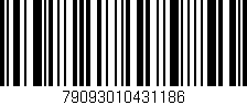 Código de barras (EAN, GTIN, SKU, ISBN): '79093010431186'