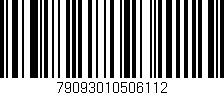 Código de barras (EAN, GTIN, SKU, ISBN): '79093010506112'