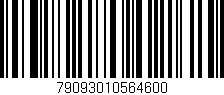 Código de barras (EAN, GTIN, SKU, ISBN): '79093010564600'