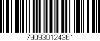 Código de barras (EAN, GTIN, SKU, ISBN): '790930124361'