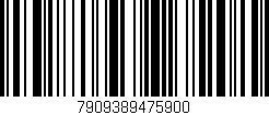Código de barras (EAN, GTIN, SKU, ISBN): '7909389475900'