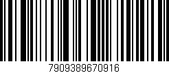 Código de barras (EAN, GTIN, SKU, ISBN): '7909389670916'