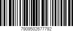 Código de barras (EAN, GTIN, SKU, ISBN): '7909502677792'