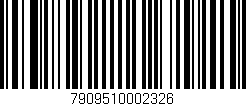 Código de barras (EAN, GTIN, SKU, ISBN): '7909510002326'