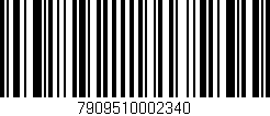 Código de barras (EAN, GTIN, SKU, ISBN): '7909510002340'