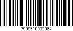 Código de barras (EAN, GTIN, SKU, ISBN): '7909510002364'
