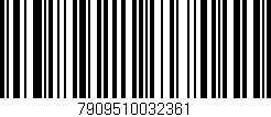 Código de barras (EAN, GTIN, SKU, ISBN): '7909510032361'
