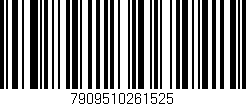 Código de barras (EAN, GTIN, SKU, ISBN): '7909510261525'