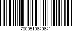 Código de barras (EAN, GTIN, SKU, ISBN): '7909510640641'