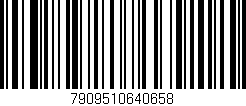 Código de barras (EAN, GTIN, SKU, ISBN): '7909510640658'