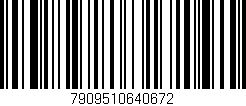 Código de barras (EAN, GTIN, SKU, ISBN): '7909510640672'