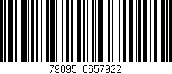 Código de barras (EAN, GTIN, SKU, ISBN): '7909510657922'