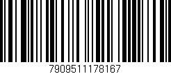 Código de barras (EAN, GTIN, SKU, ISBN): '7909511178167'