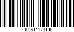 Código de barras (EAN, GTIN, SKU, ISBN): '7909511178198'