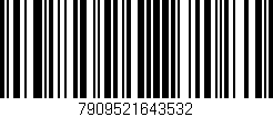 Código de barras (EAN, GTIN, SKU, ISBN): '7909521643532'