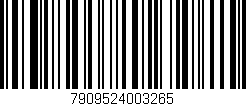 Código de barras (EAN, GTIN, SKU, ISBN): '7909524003265'