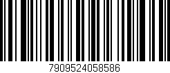 Código de barras (EAN, GTIN, SKU, ISBN): '7909524058586'