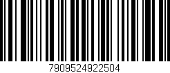 Código de barras (EAN, GTIN, SKU, ISBN): '7909524922504'