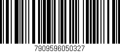 Código de barras (EAN, GTIN, SKU, ISBN): '7909596050327'