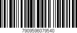 Código de barras (EAN, GTIN, SKU, ISBN): '7909596079540'