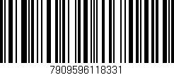 Código de barras (EAN, GTIN, SKU, ISBN): '7909596118331'
