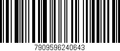 Código de barras (EAN, GTIN, SKU, ISBN): '7909596240643'