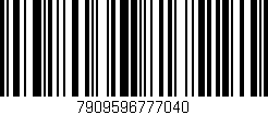 Código de barras (EAN, GTIN, SKU, ISBN): '7909596777040'