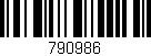 Código de barras (EAN, GTIN, SKU, ISBN): '790986'