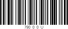 Código de barras (EAN, GTIN, SKU, ISBN): '790_0_0_U'