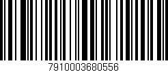 Código de barras (EAN, GTIN, SKU, ISBN): '7910003680556'