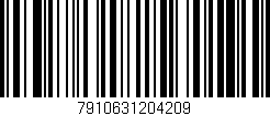Código de barras (EAN, GTIN, SKU, ISBN): '7910631204209'
